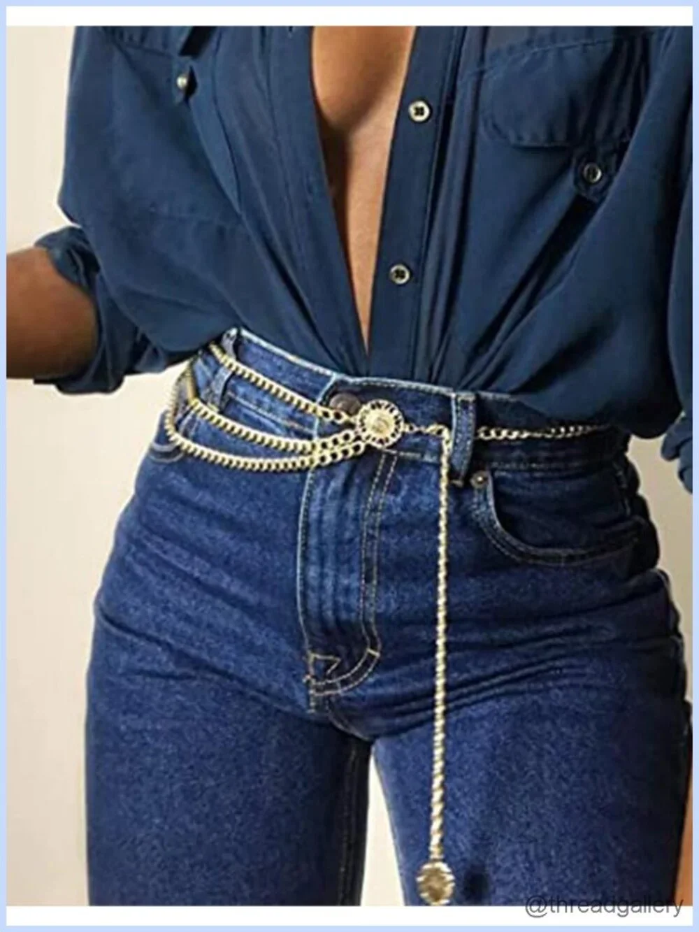 Silver Gold Chain Belt for Women Layered Waist Chain Plus Size Metal Belt for
